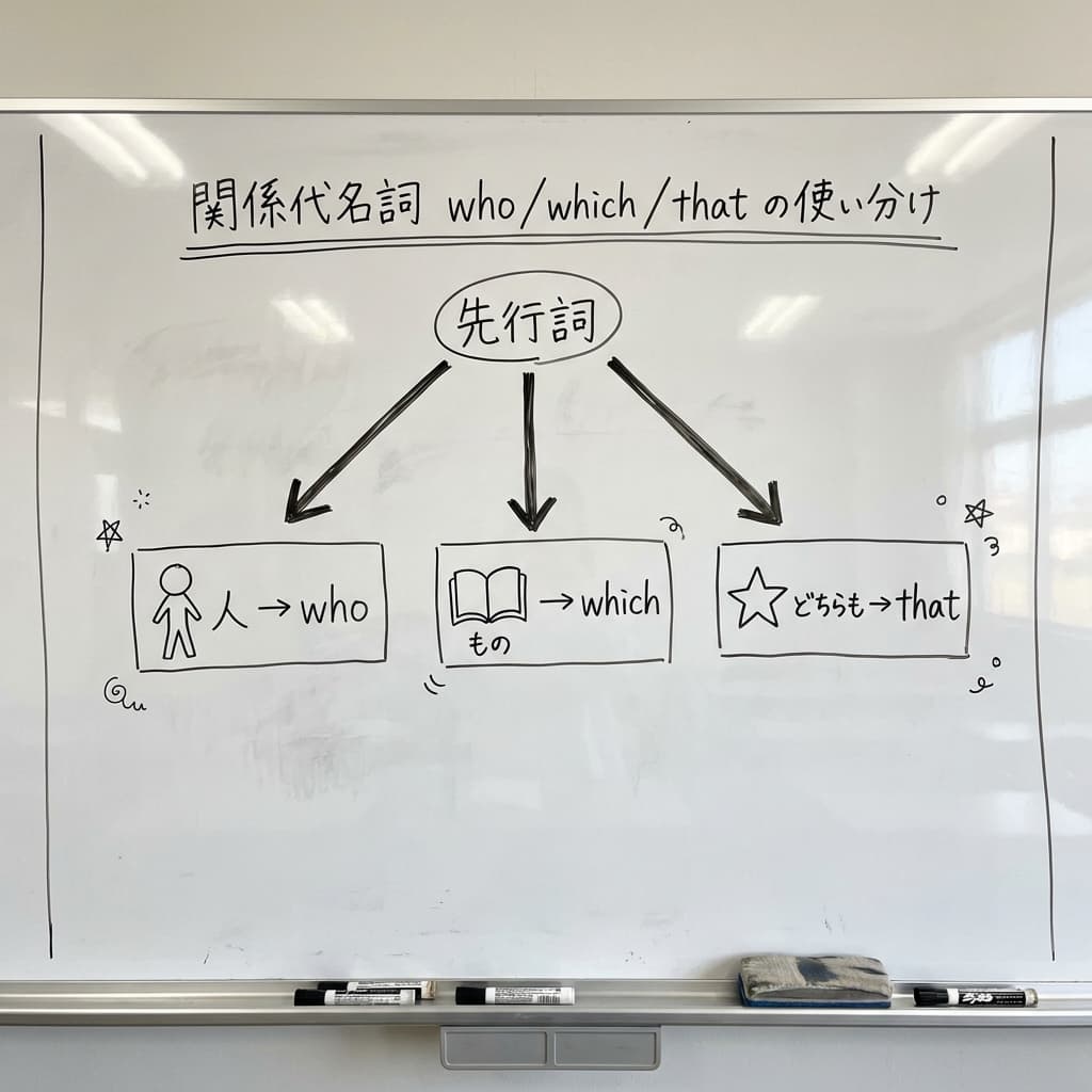 関係代名詞 who / which / that