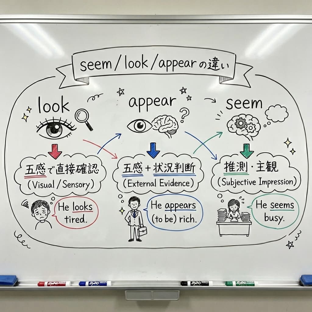 seem / look / appear の違い