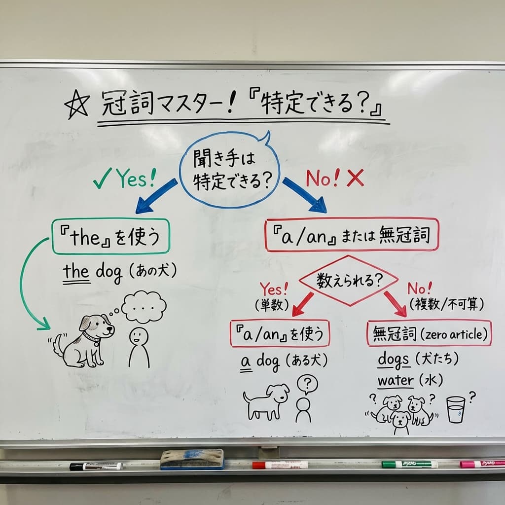 a / the / 無冠詞の使い分け